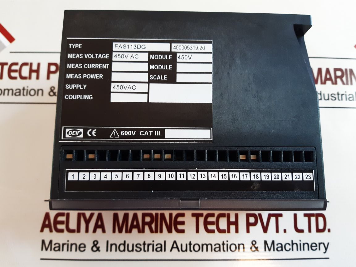 Deif Fas-113Dg Synchronize Controller
