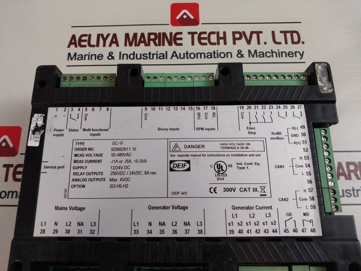 Deif Sterling Gc-1F Generator Controller 50-480 Vac