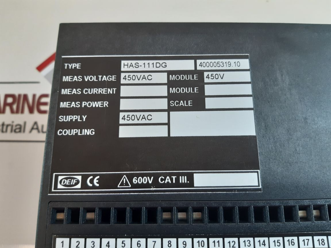 Deif has-111dg parallel relay 400005319.10