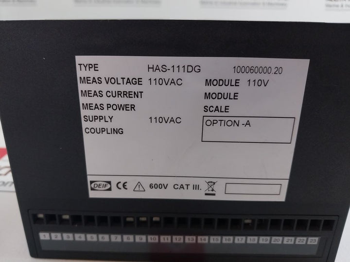 Deif Has-111Dg Synchronization & Circuit Breaker Closing 100060000.20