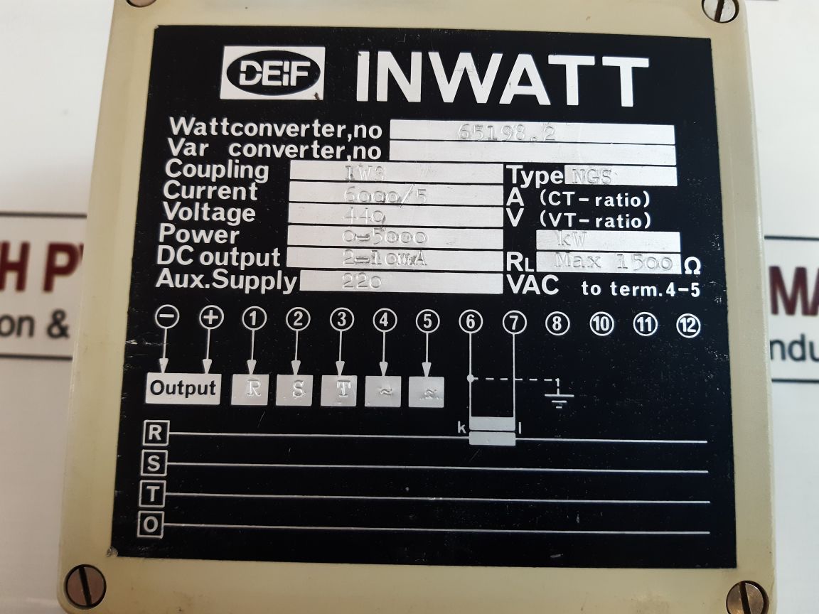 Deif inwatt ngs 65198.2 watt converter 25067.1