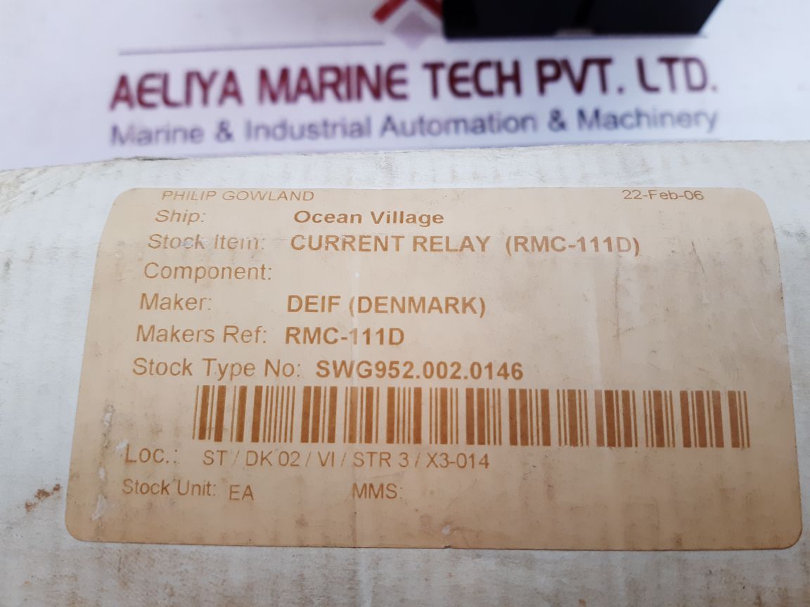 Deif Rmc-111D Current Relay