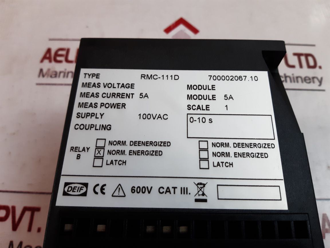 Deif Rmc-111D Current Relay