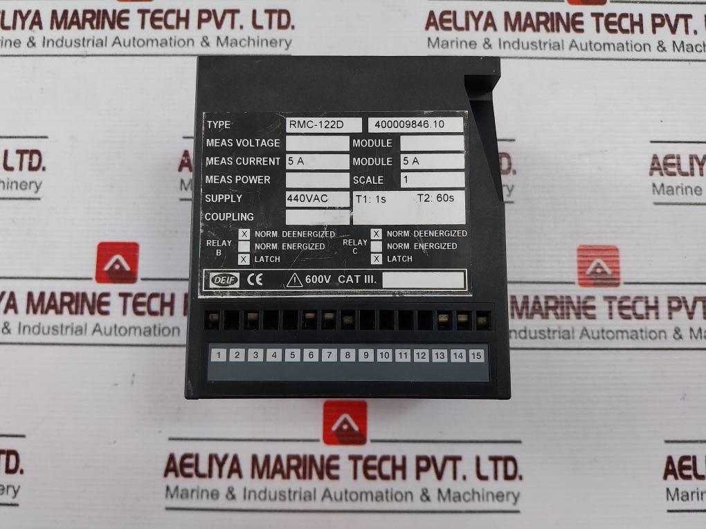 Deif Rmc-122D Over Current Relay 440Vac