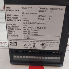 Deif Rmc-122D Short Circuit Relay 100085212.30