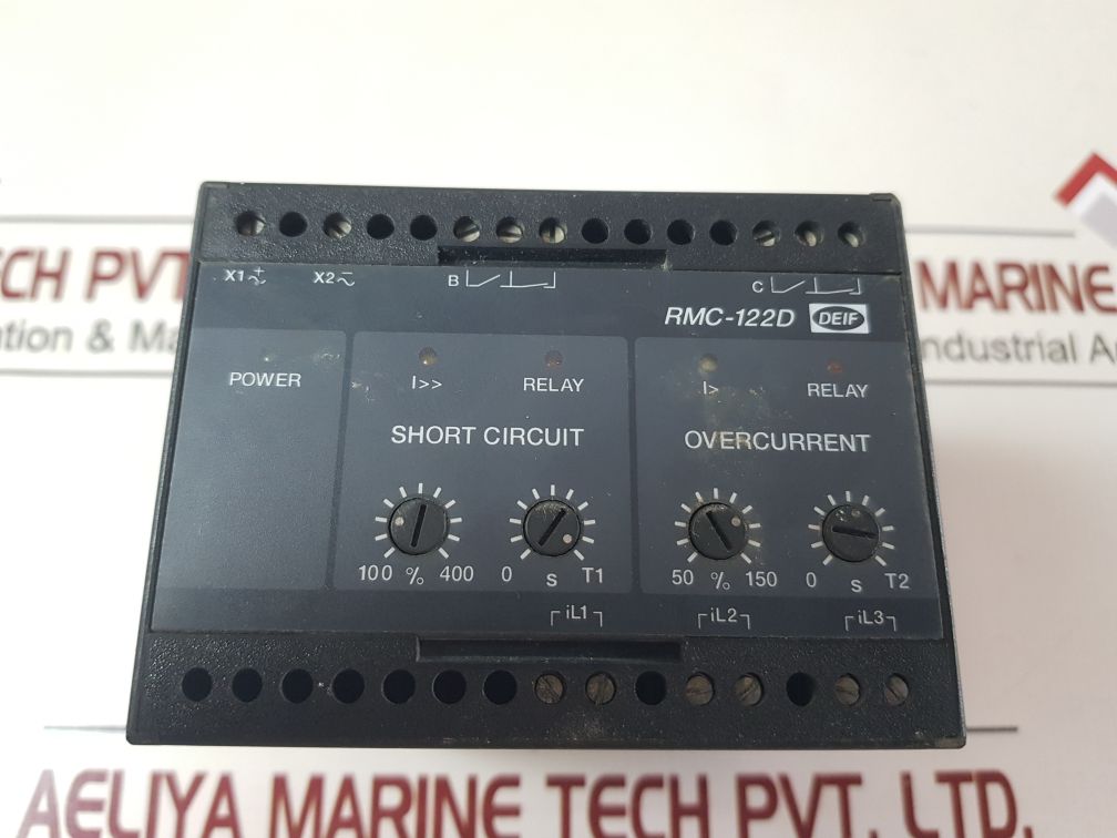 Deif Rmc-122D Short Circuit Relay 100096085.10 415 Vac
