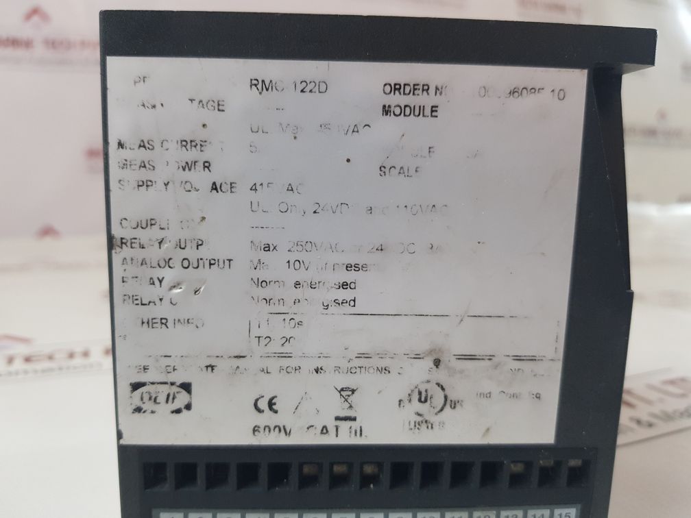 Deif Rmc-122D Short Circuit Relay 100096085.10 415 Vac
