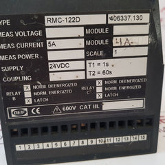 Deif Rmc-122D Short Circuit Relay 406337.130
