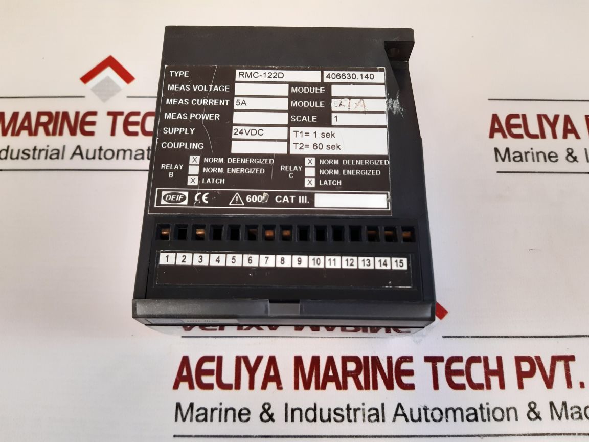 Deif Rmc-122D Short Circuit Relay 406630.140