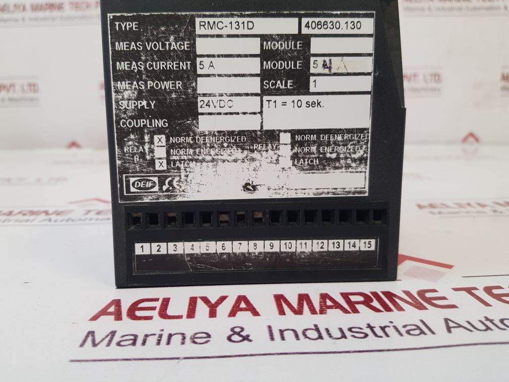 Deif Rmc-131D Differential Current Relay 406630.130
