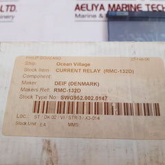 Deif Rmc-132D Overcurrent Relay