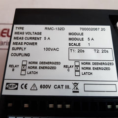 Deif Rmc-132D Overcurrent Relay