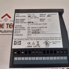 Deif Rmf-112D Frequency Relay 100075404.70