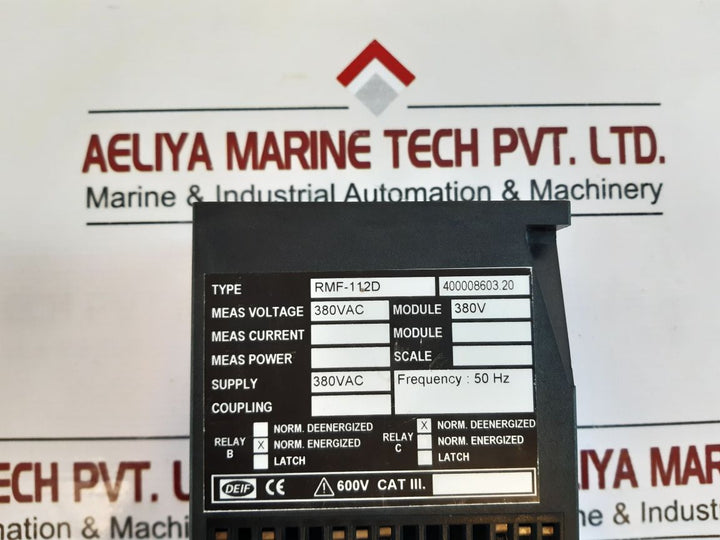Deif Rmf-112D Frequency Relay 400008603.20