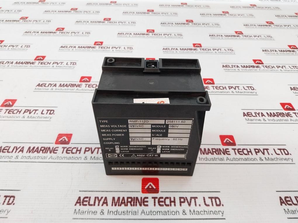 Deif Rmf-112D Overload Power Relay 440Vac 60Hz