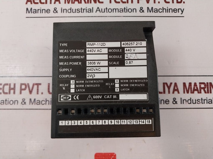 Deif Rmp-112D Reverse Power Relay