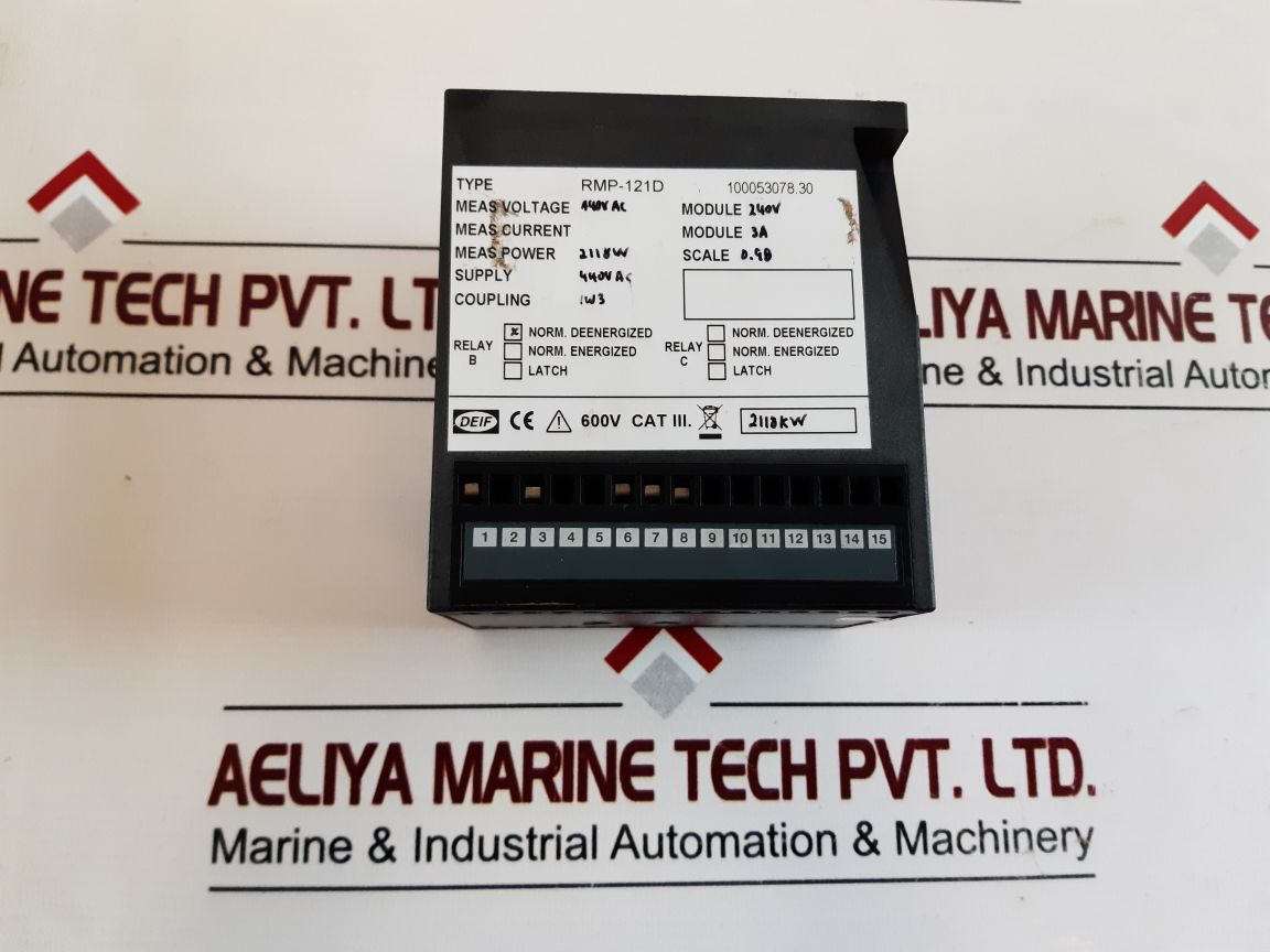 Deif Rmp-121D Reverse Power Relay 100053078.30