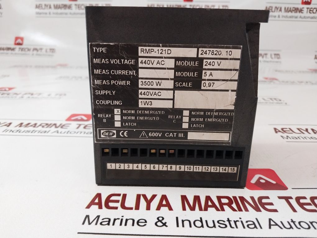 Deif Rmp-121D Reverse Power Relay 247820.10