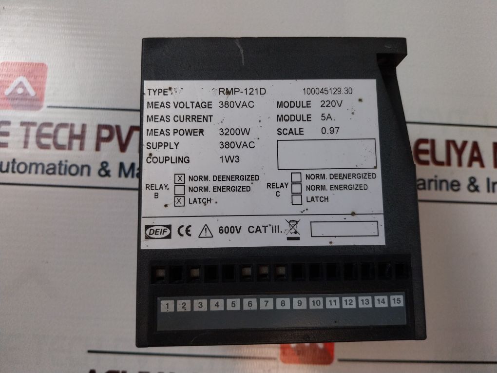 Deif Rmp-121D Reverse Power Relay 3200W