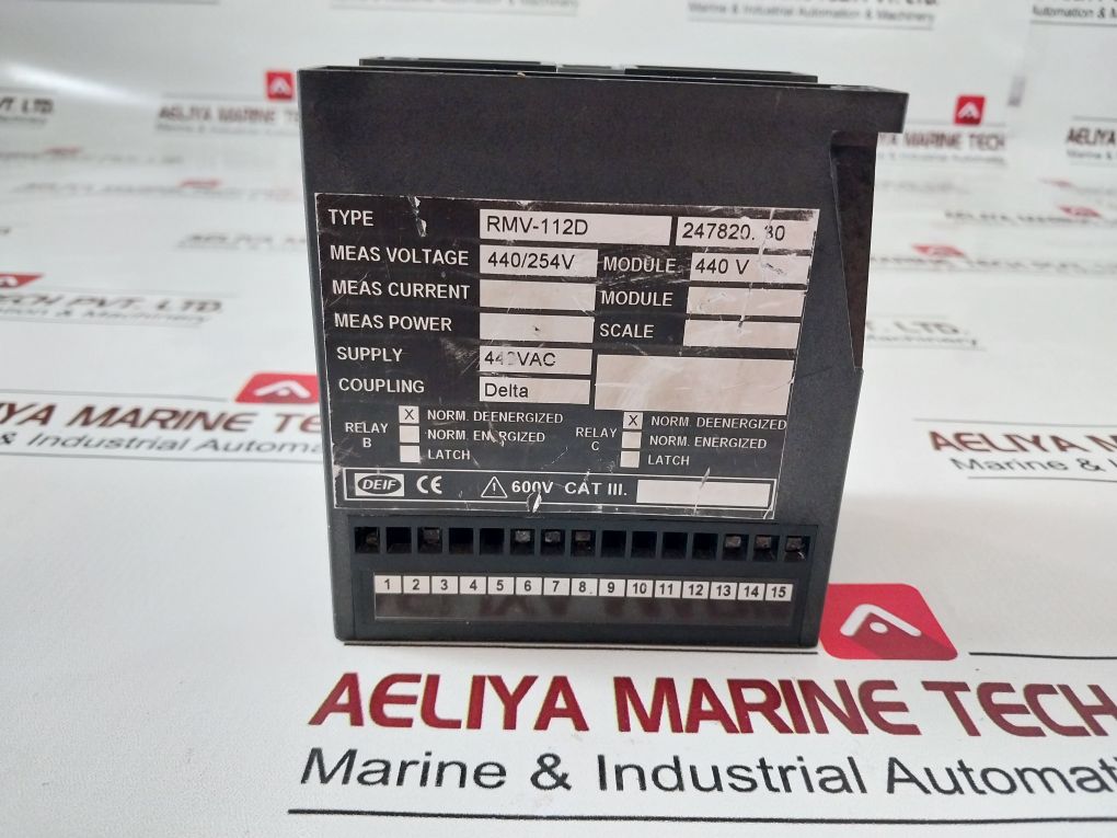 Deif Rmv-112D Protective Voltage Relay 247820.30