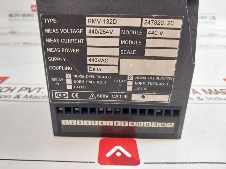 Deif Rmv-132D Voltage Protection Relay Free Shipping
