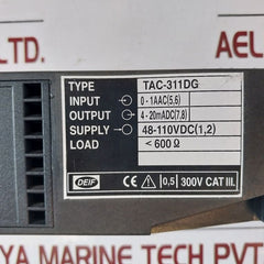 Deif Tac-311Dg Current Transducer 48-110Vdc