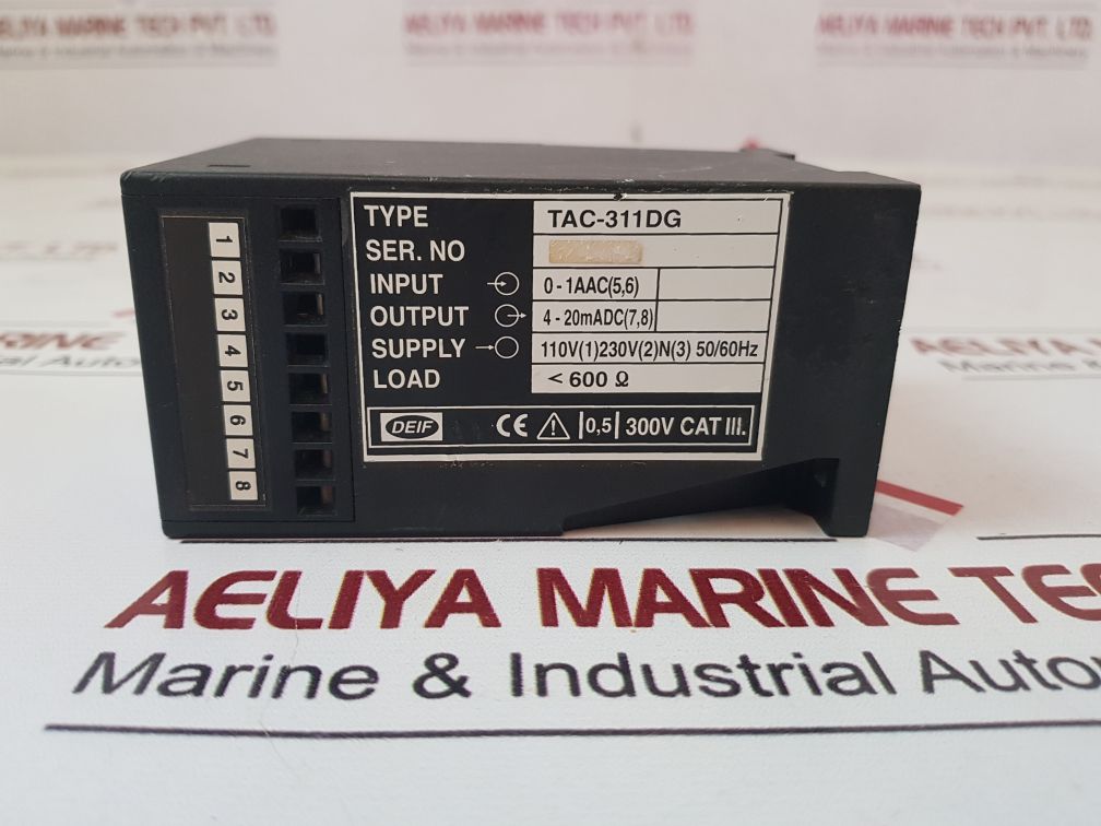 Deif Tac-311Dg Current Transducer 110V(1)230V(2)N(3) 50/60Hz