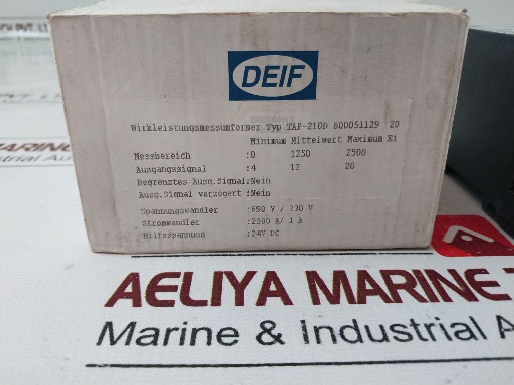 Deif Tap-210Dg/3 Inwatt Transducer 600051129.20