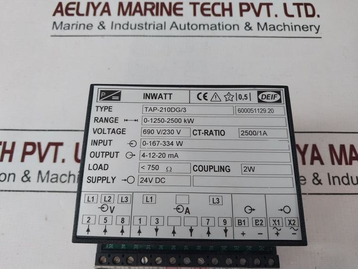 Deif Tap-210Dg/3 Inwatt Transducer 600051129.20
