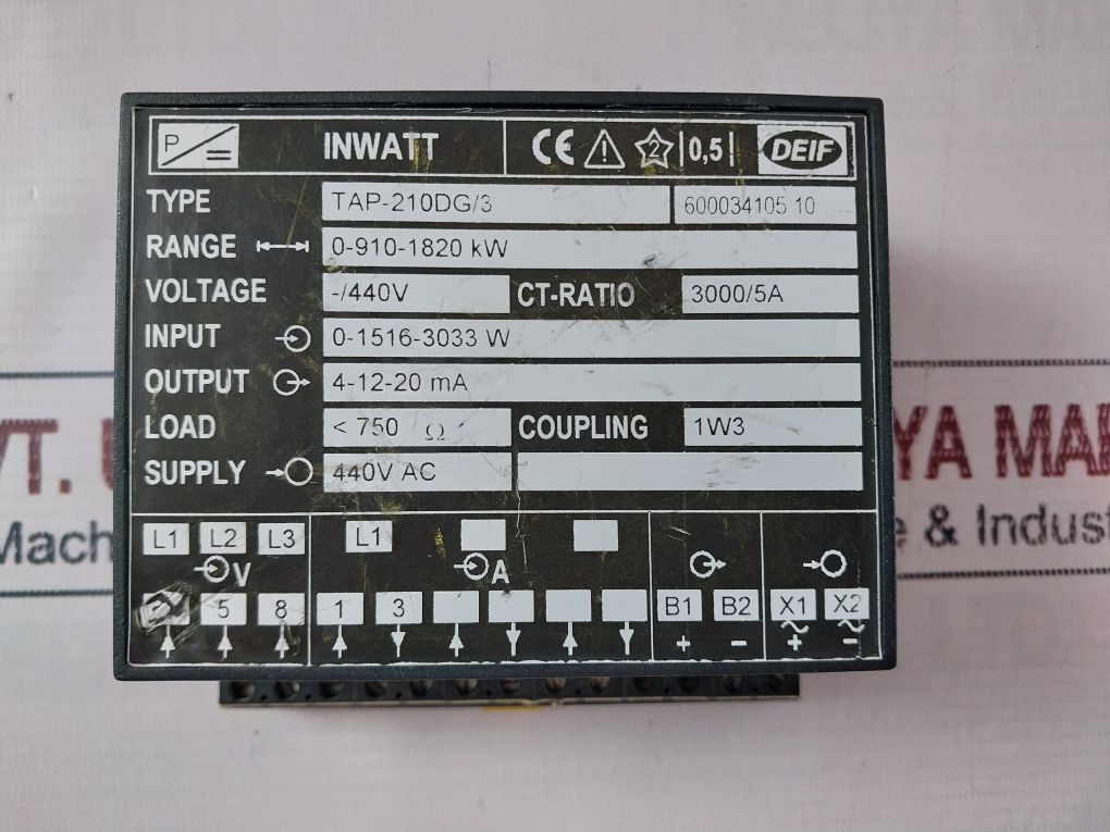 Deif Tap-210Dg/3 Inwatt Transducer 440V Ac