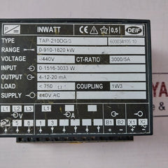 Deif Tap-210Dg/3 Inwatt Transducer 440V Ac