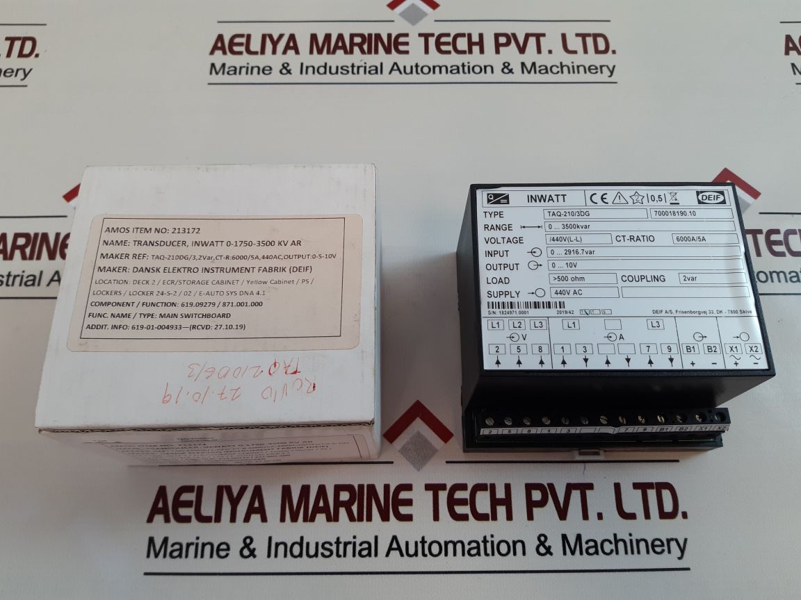 Deif taq-210/3dg inwatt transducer