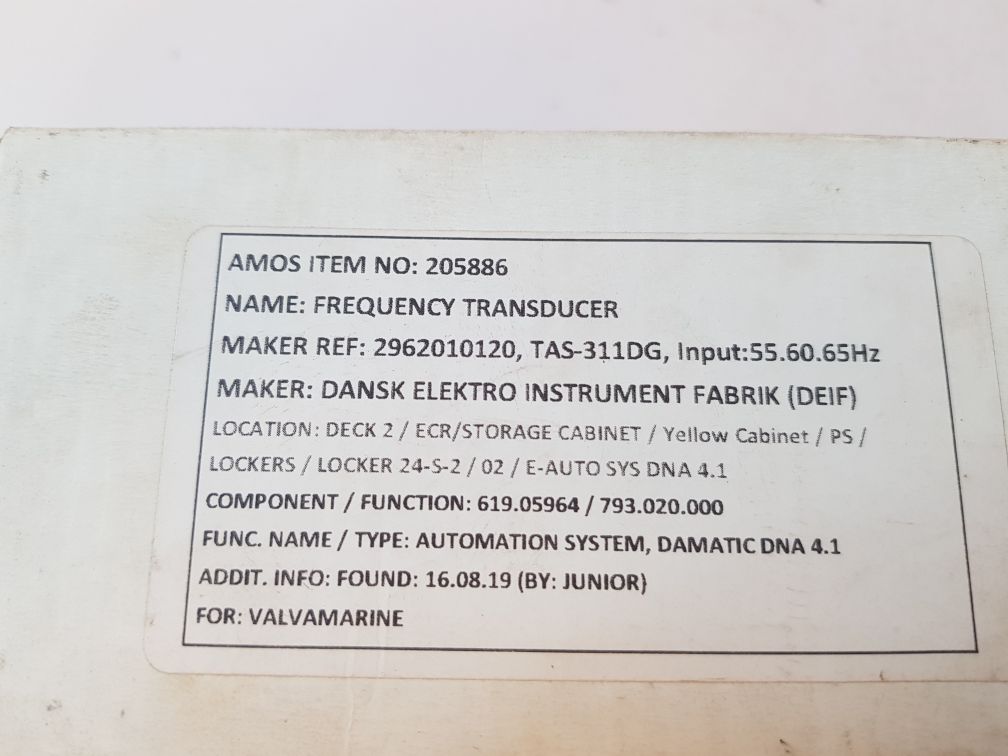 Deif tas-311dg control panel signal transmitter