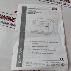Deif Tas-311Dg-100085397.100 Ac Current Transducer Tas-311Dg Range:0-120V Ac(L-n