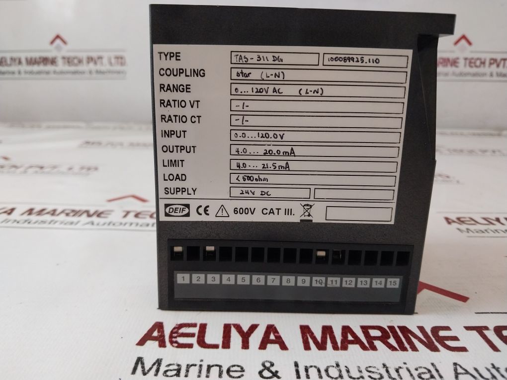 Deif Tas-311Dg-100085397.100 Ac Current Transducer Tas-311Dg Range:0-120V Ac(L-n