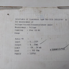Deif Tas-311Dg Selectable Ac Transducer 100120797.30