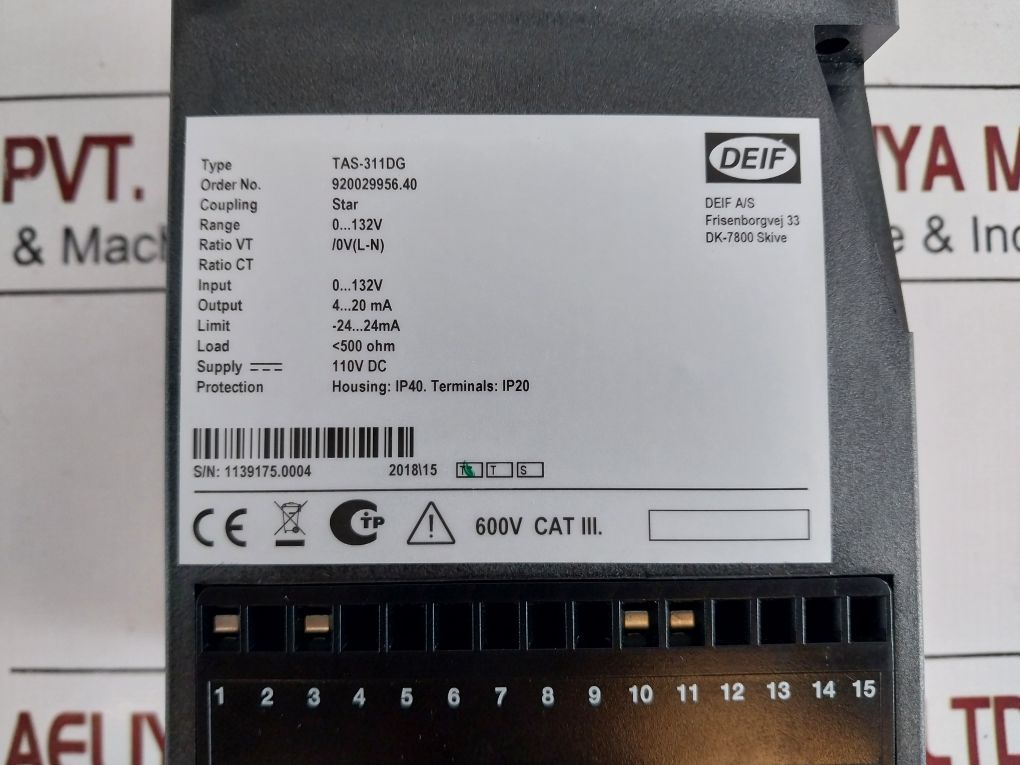 Deif Tas-311Dg Control Panel Signal Transmitter 920029956.40