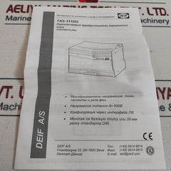 Deif Tas-311Dg Selectable Ac Transducer 110V