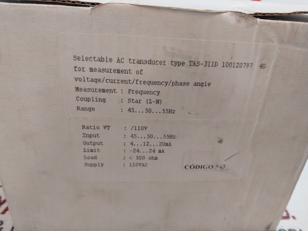 Deif Tas-311Dg Selectable Ac Transducer 110V