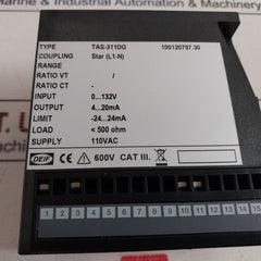 Deif Tas-311Dg Selectable Ac Transducer 110V