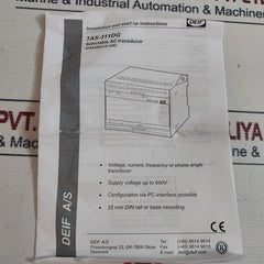 Deif Tas-311Dg Selectable Ac Transducer 132V