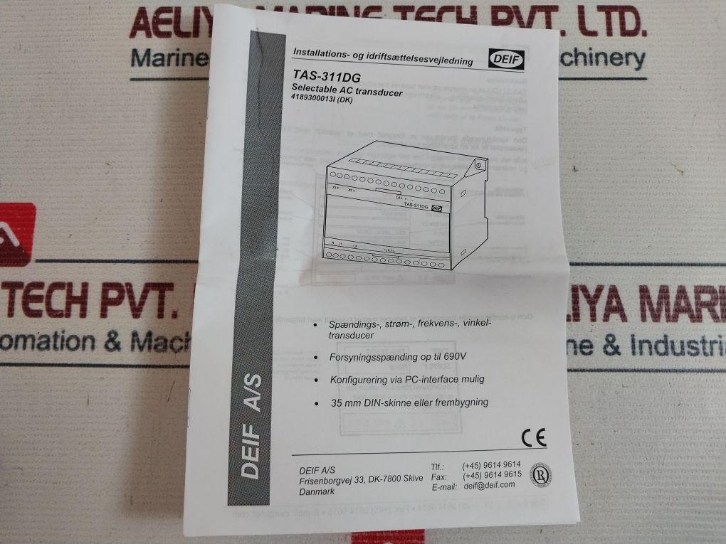 Deif Tas-311Dg Selectable Ac Transducer 132V