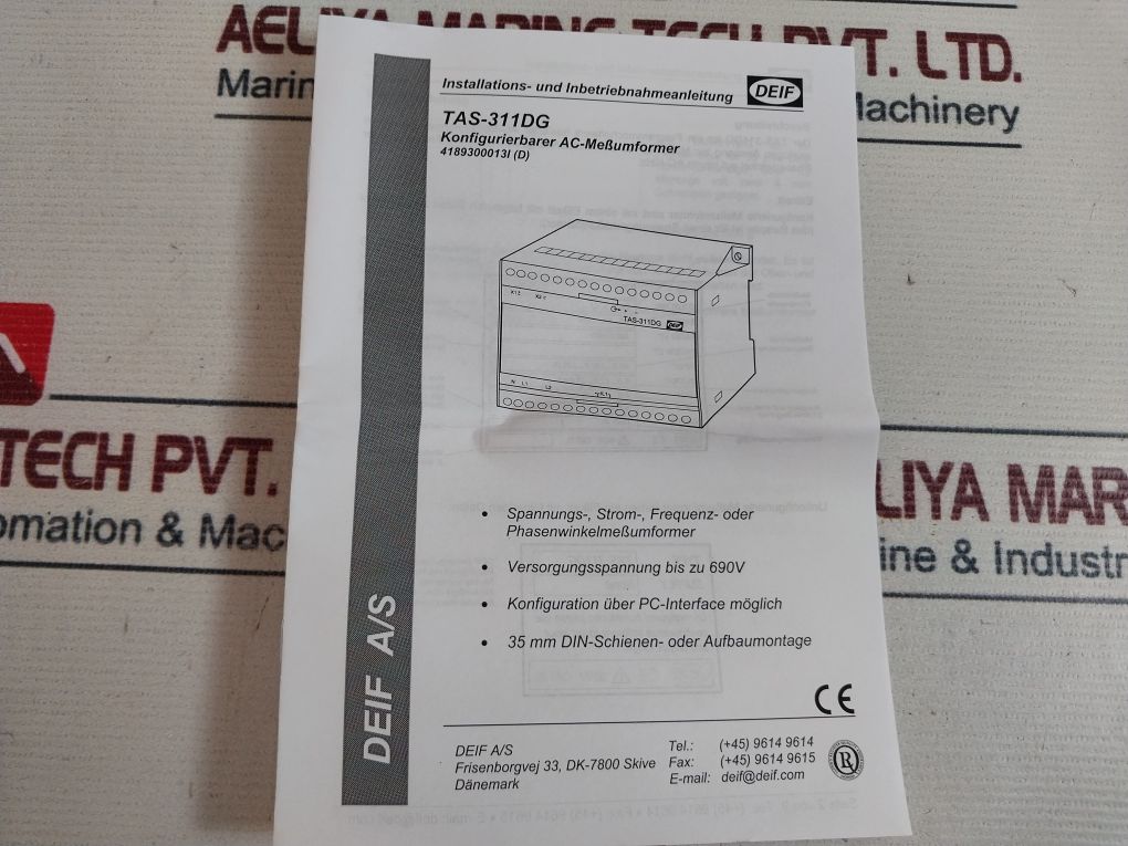 Deif Tas-311Dg Selectable Ac Transducer 132V