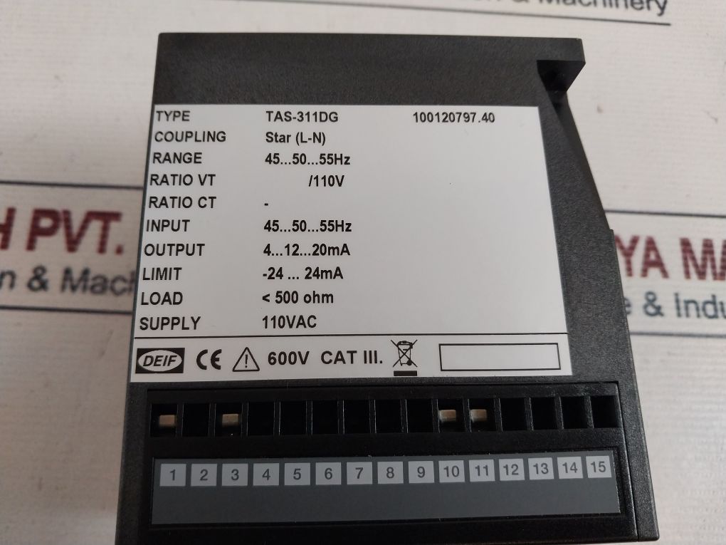 Deif Tas-311Dg Selectable Ac Transducer 132V