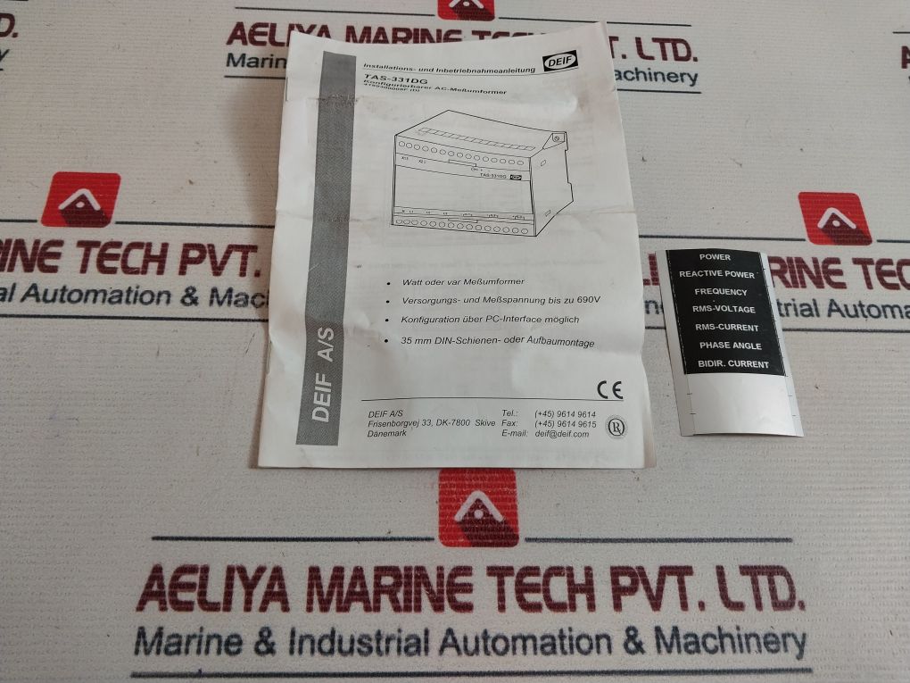 Deif Tas-311Dg Selectable Ac Transducer 24Vdc