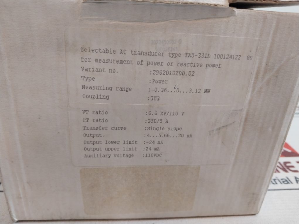 Deif Tas-311Dg Selectable Ac Transducer 24Vdc