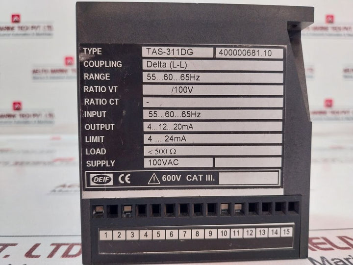 Deif Tas-311Dg Selectable Transducer 100Vac
