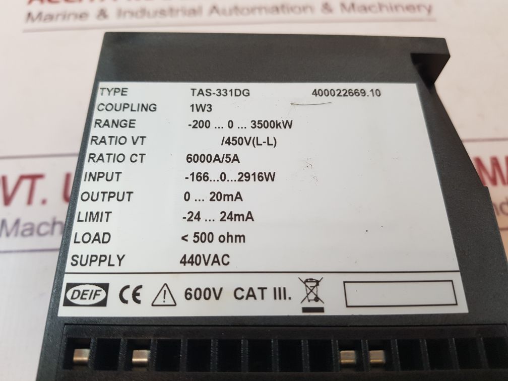 Deif Tas-331Dg Selectable Ac Transducer 400022669.10
