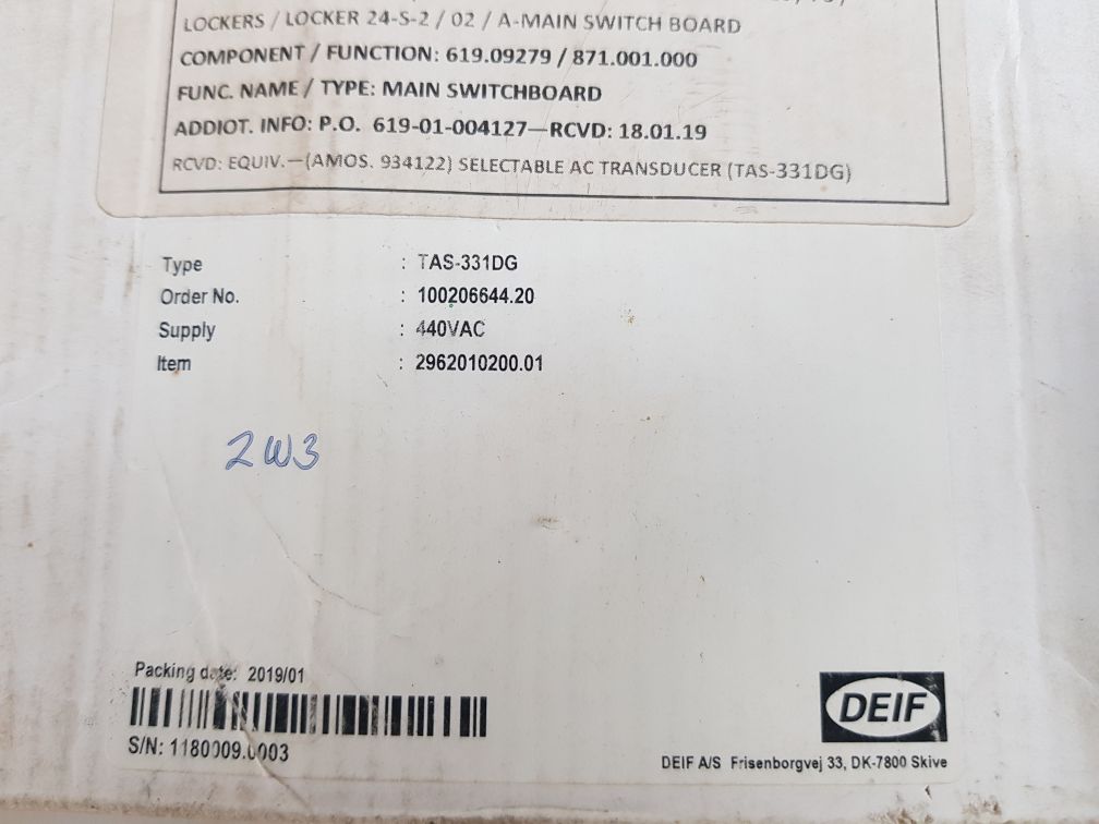 Deif Tas-331Dg Inwatt Transducer
