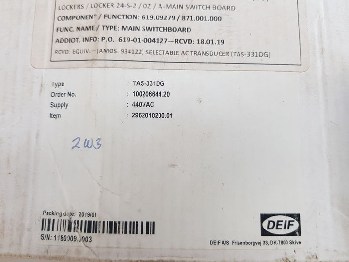 Deif Tas-331Dg Inwatt Transducer
